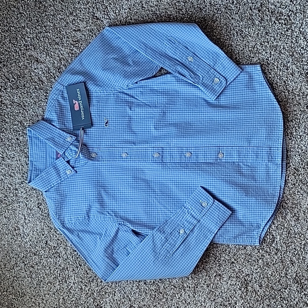Boys Gingham Button Down
